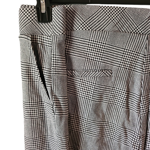 Studio Ponte Slim Fix Pixie Boot Pant - Black Plaid Houndstooth sz 6X WP230 - Picture 8 of 10